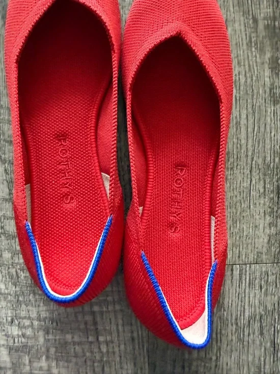 Rothy’s red round toe Flats BNWOBox - Picture 3 of 7